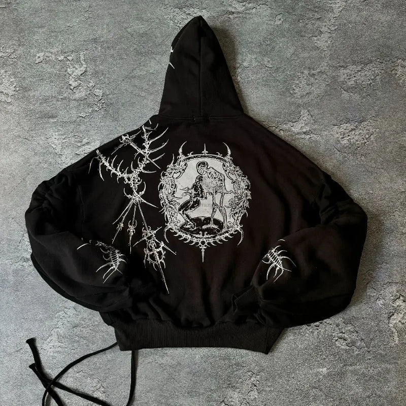 Sudadera Con Estampado Y Gorra