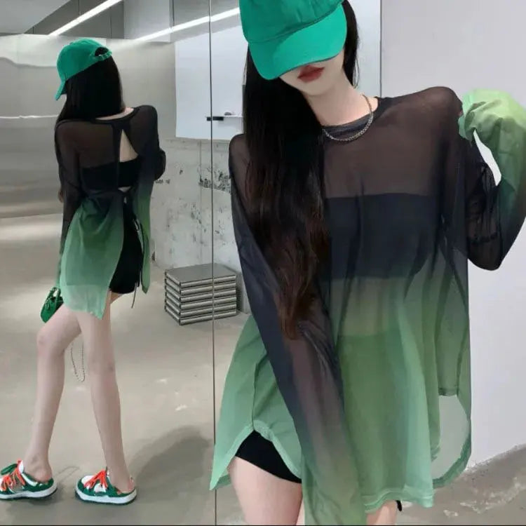 Camiseta Techwear Oversize Transparente