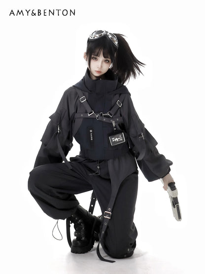 Chaqueta Techwear Tactica Femenina